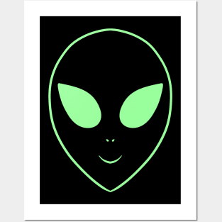 Happy Alien Posters and Art